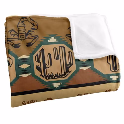 JQ Licensing Southwest Desert Silky Touch Super Soft Ethnic Throw Blanket, Multicolour, W: 91 cm, L: 147 cm – 2
