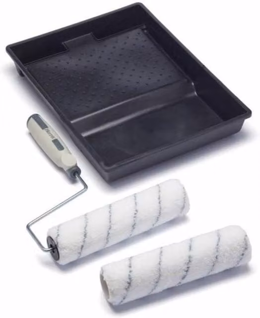 Harris Seriously Good 9 Inch Wall and Ceiling Roller Set in Black