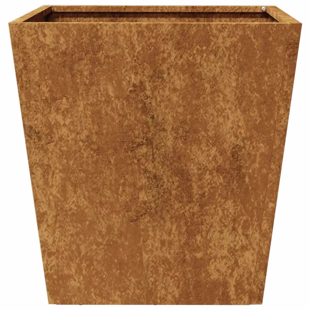 Berkfield Home Garden Corten Steel Planter Tubs in Brown, 2 Pack, W/D/H: 40 x 40 x 40 cm – 4