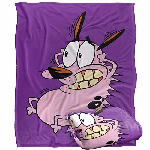 LOGOVISION White Fleece Throw Blanket, W/D/H: 152 x 127 cm