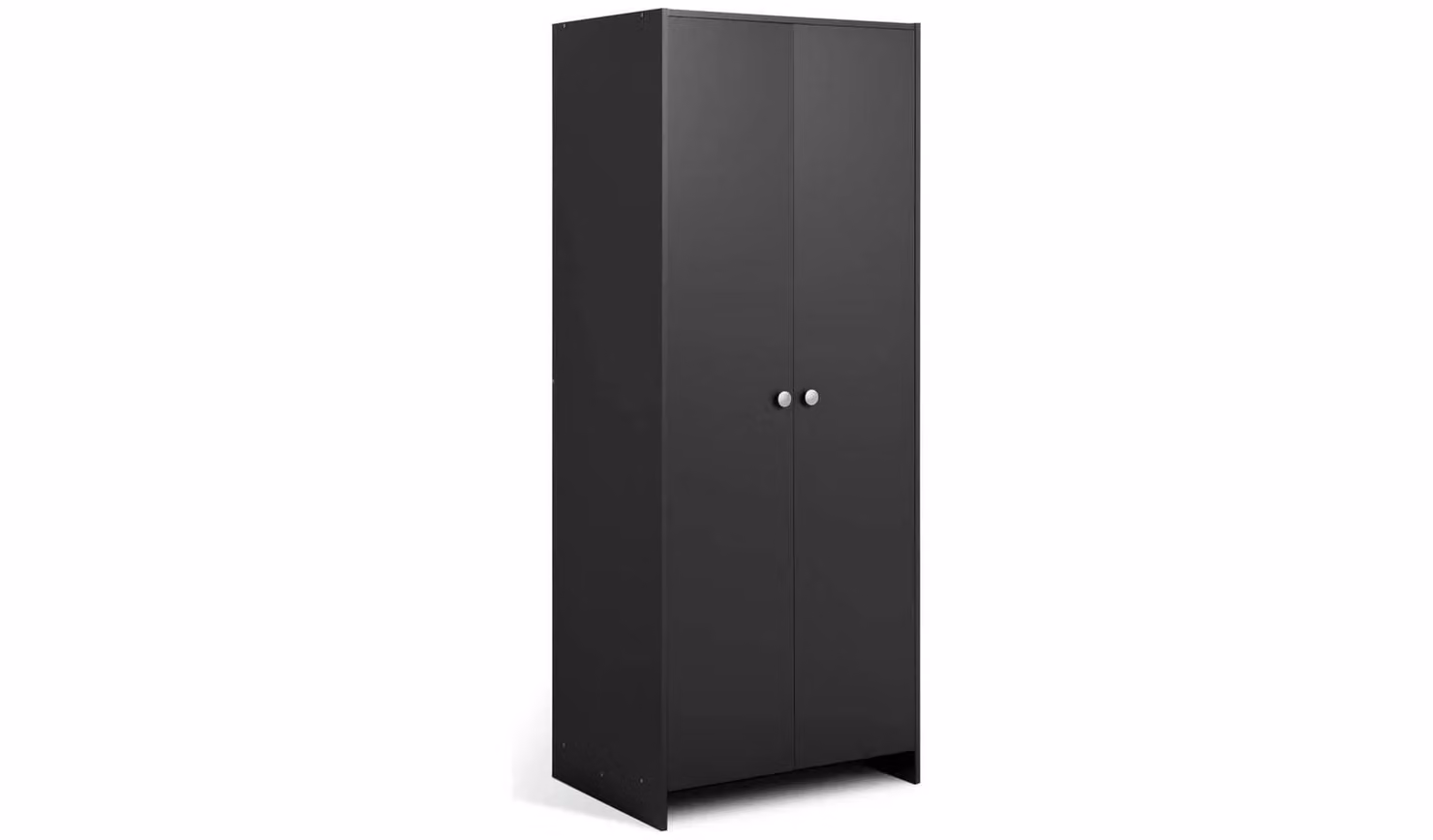 Seville 2 Door Wardrobe in Anthracite Matt Finish, H 176 cm x W 70 cm x D 50 cm