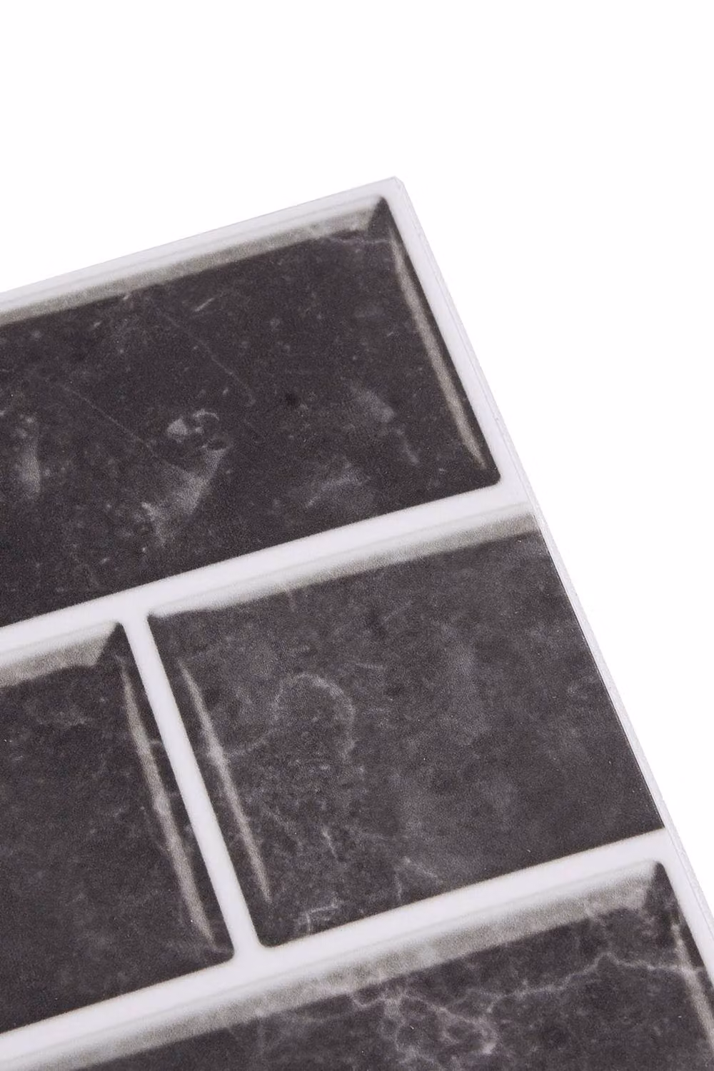 Living and Home 20-Piece Self-Adhesive Gloss Subway Tile Splashback in Dark Grey – 4