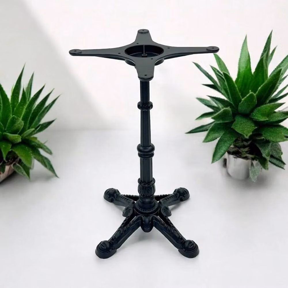 Kelvenix Cast Iron Garden Table Base in Matt Black – 3