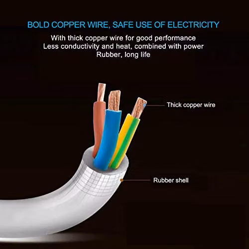 ExtraStar 6 Way Extension Lead with 3m Cable, White – 2