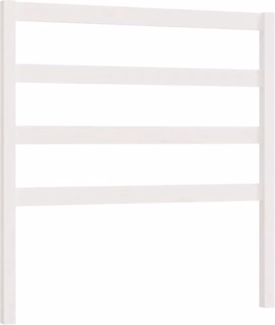 Berkfield Home White Solid Wood Pine Bed Headboard, W/D/H: 95 x 4 x 100 cm