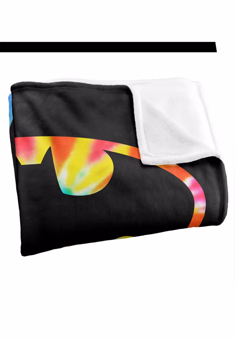 DC Comics Batman Tie Dye Logo Blanket, White, W: 152 cm, D: 127 cm – 2