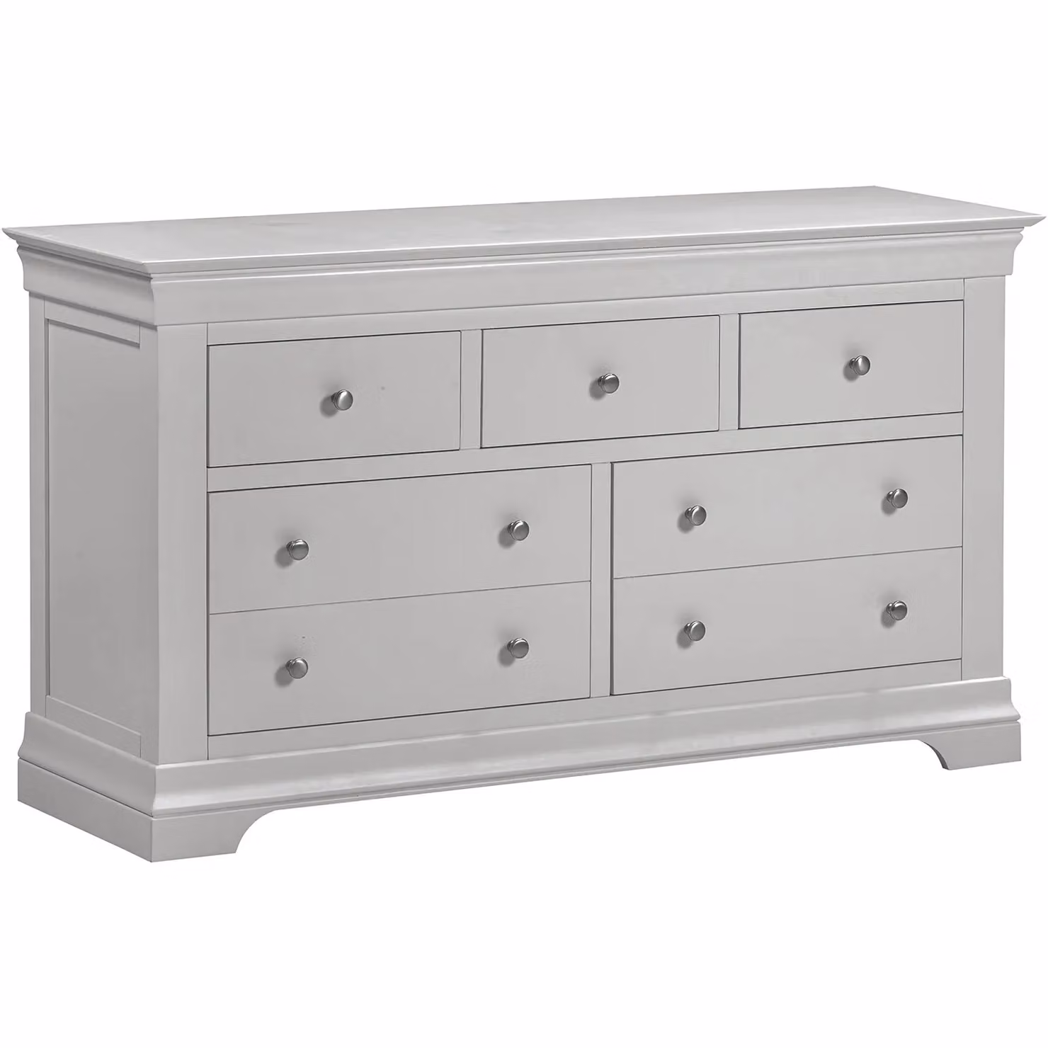 Seconique Bordeaux 3+2 Drawer Chest in Light Grey – 2