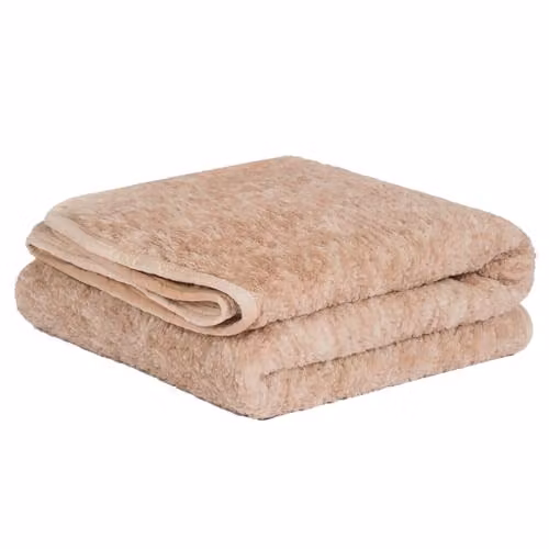 OHS Teddy Fleece Blanket Throw in Beige, W/D/H: 130 x 160 cm – 1