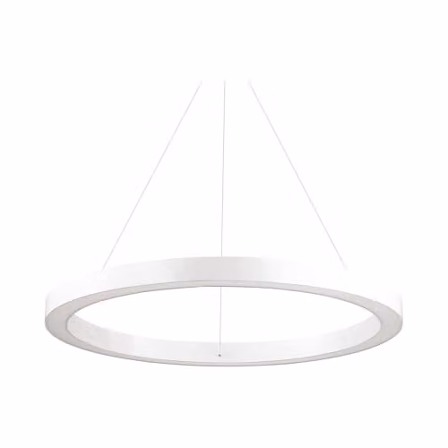 Netlighting Oracle Integrated LED Large Suspended Ceiling Pendant in White, 3000K Warm White – 1