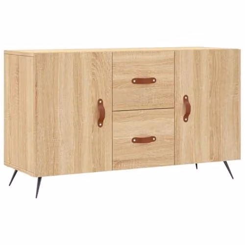 vidaXL Modern Sideboard in Sonoma Oak, Brown, W/D/H: 100 x 36 x 60 cm