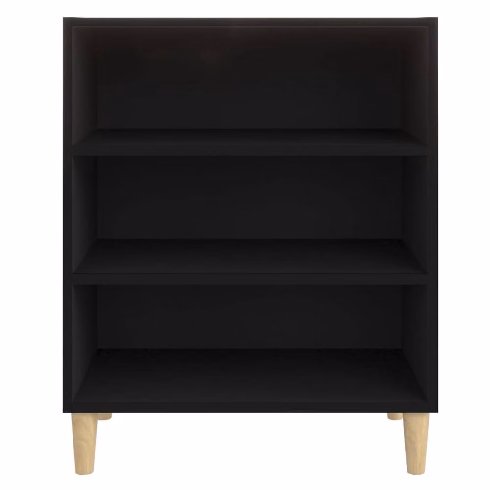 Berkfield Home Black Matt Sideboard in Engineered Wood, W/D/H: 57 x 35 x 70 cm – 4