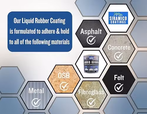 Siramico Coatings Liquid Rubber Roof Coating, Grey, 0.6 l – 8
