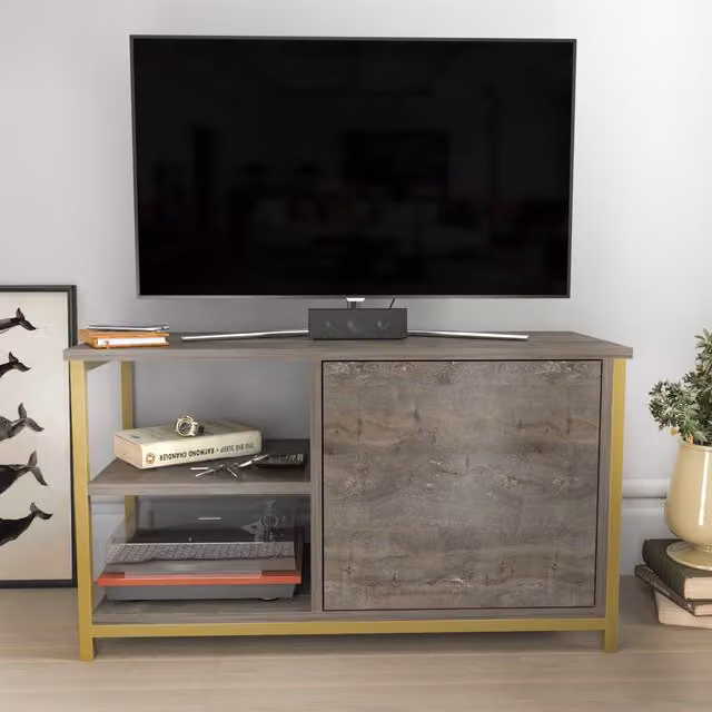 Decorotika Muskegon TV Unit in Gold and Wenge
