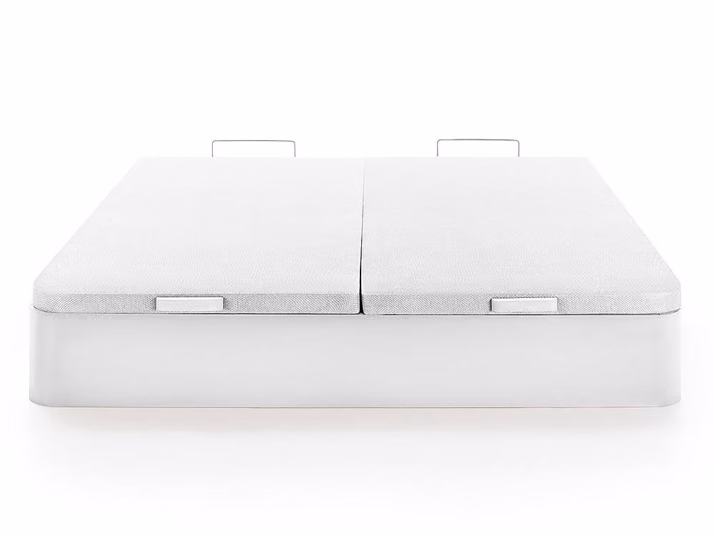 YSMÉE HESTIA Ottoman Storage Bed Base in Matt White, W/D/H: 180 x 200 x 30 cm – 2