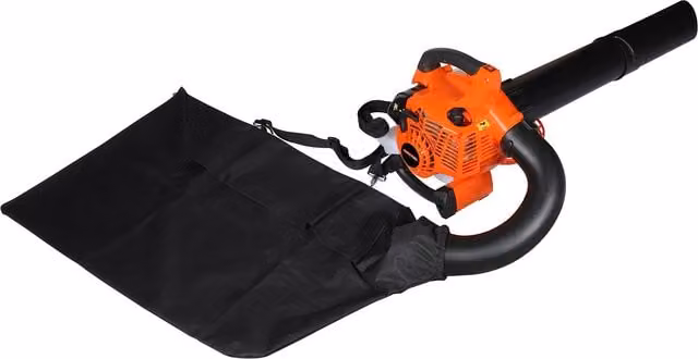 SwitZer Petrol Leaf Blower with Collection Bag, 25.4cc, Orange