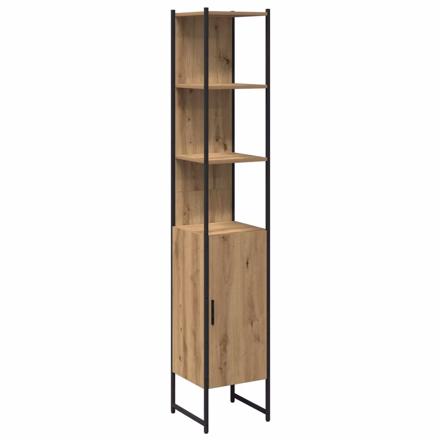 Berkfield Home Artisan Oak Bathroom Cabinet in Brown, W/D/H: 33 x 33 x 185.5 cm – 2