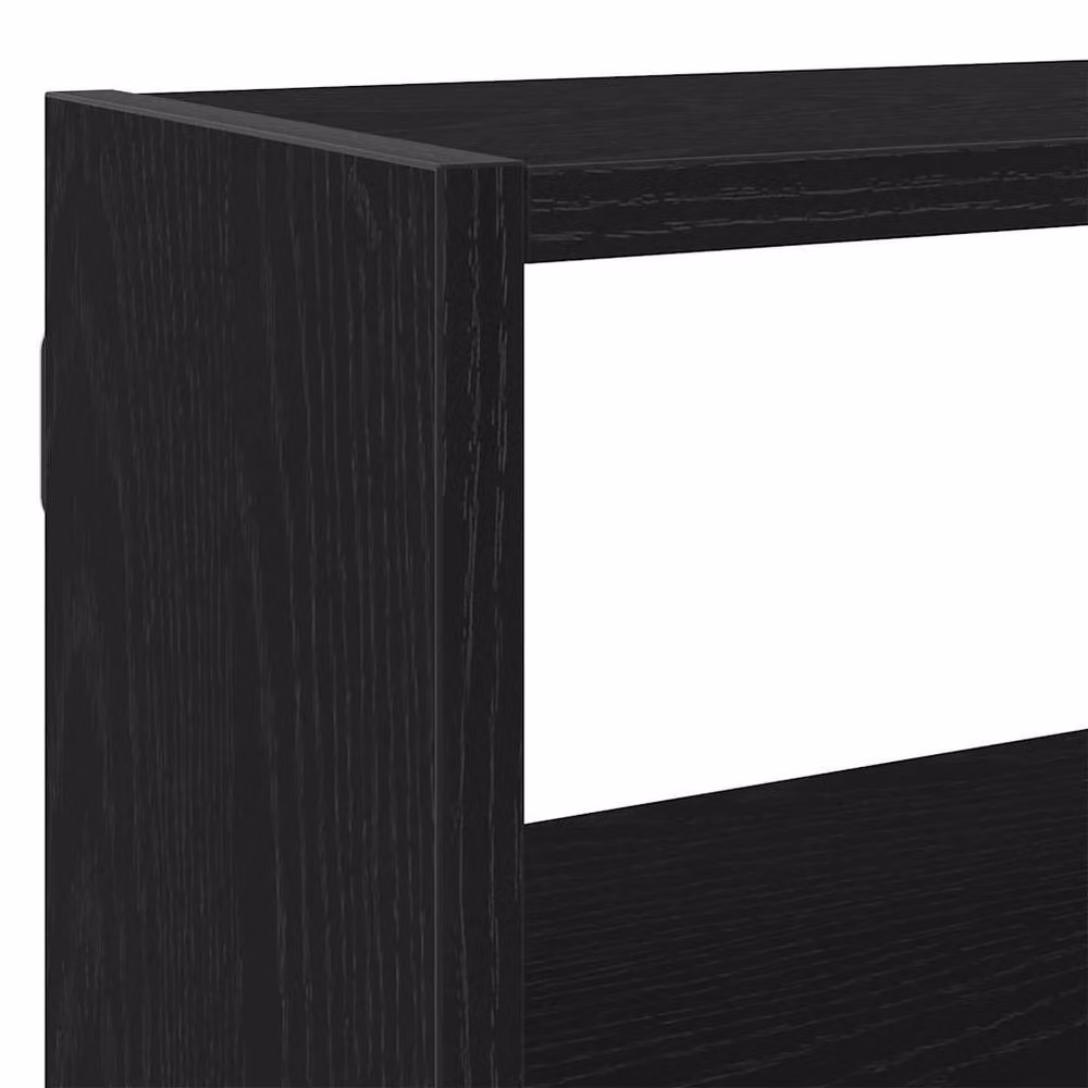 Berkfield Home Wall Mounted Cube Shelf with 7 Compartments in Black Matt MDF – 5