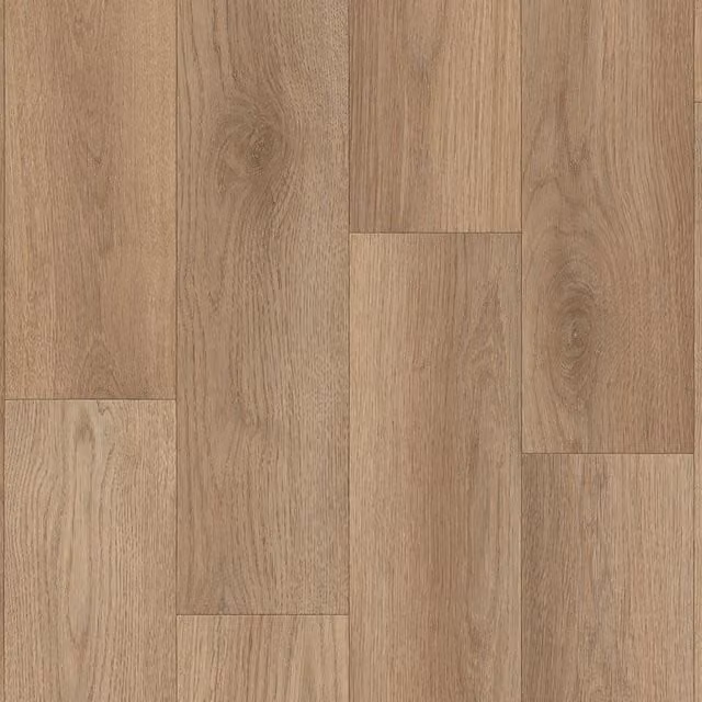 Vinyl Flooring UK Beige Wood Effect Cushion Backed Vinyl Flooring Sheet W: 100 cm, L: 200 cm