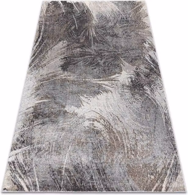 RugsX Fusion Geometric Modern Grey Rug, W: 80 cm, L: 150 cm