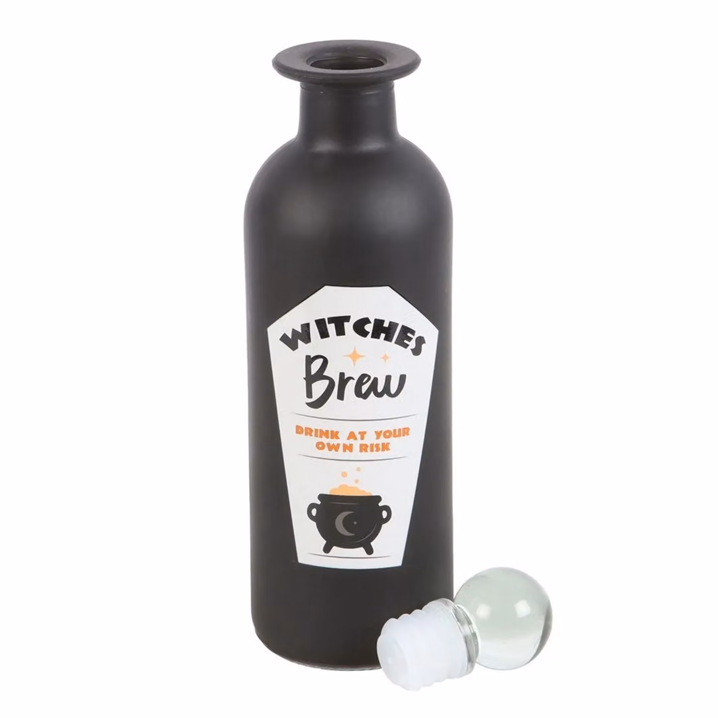 Something Different Witches Brew Glass Potion Bottle in Black – 2