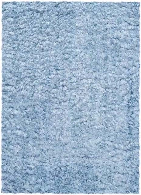 Home Republic Montana Seafoam Faux Fur Rug in Green and Blue, W: 60 cm x D: 110 cm