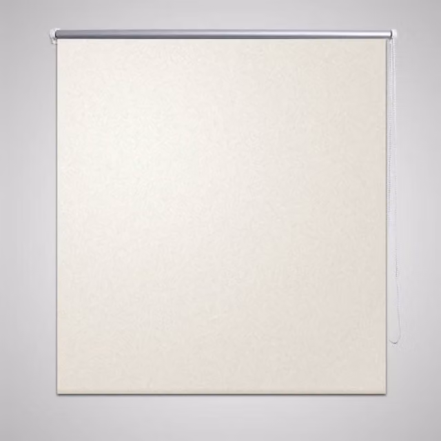 Berkfield Home Blackout Roller Blind, White, W: 120 cm, H: 175 cm