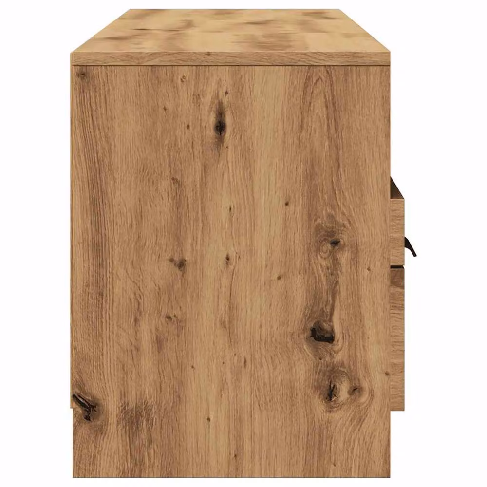 Berkfield Home Artisan Oak TV Cabinet in Brown, W/D/H: 150 x 33.5 x 45 cm – 4