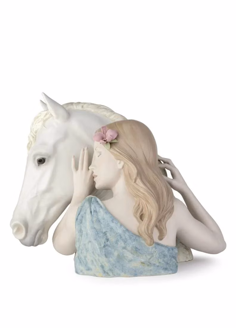 Lladró A True Friend Woman Porcelain Figurine, White, Limited Edition