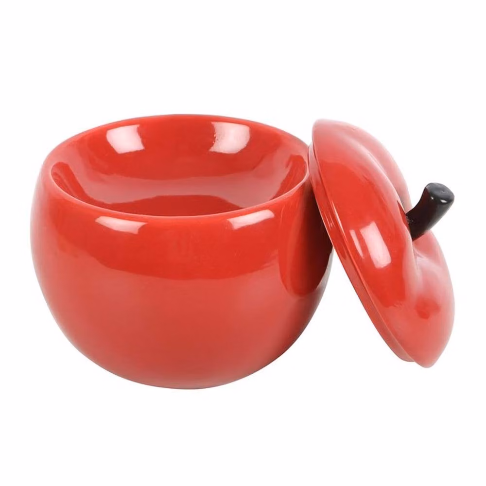 Uniqueful Red Apple Ceramic Tealight Oil Burner – 2