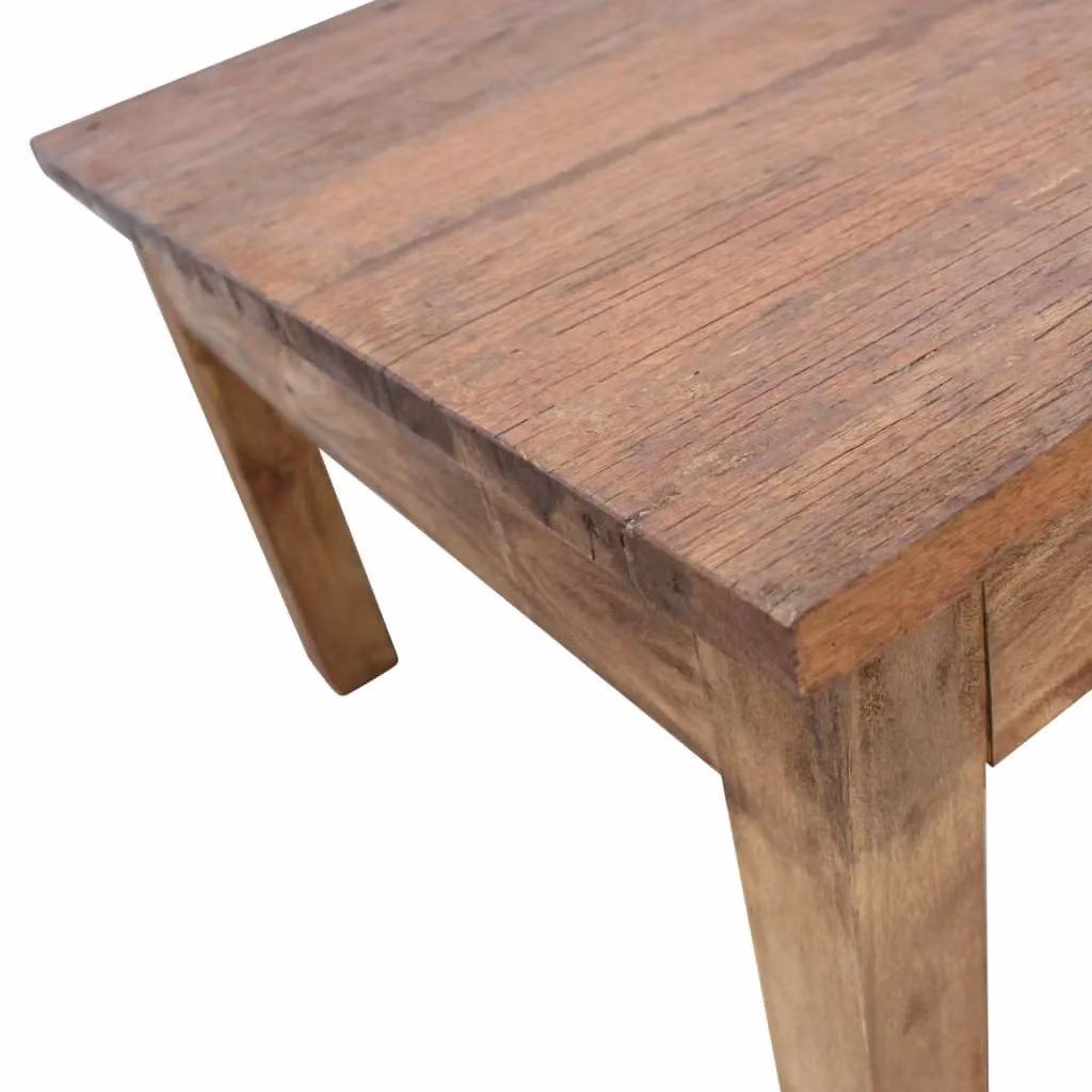 Berkfield Home Solid Reclaimed Wood Coffee Table in Brown, W: 98 cm, D: 73 cm, H: 45 cm – 3