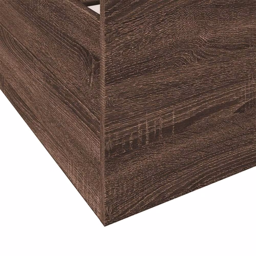 Berkfield Home Small Single Bed Frame with Drawers in Brown Oak – 6
