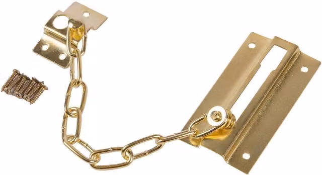Blackspur Gold and Yellow Door Restrictor Chain