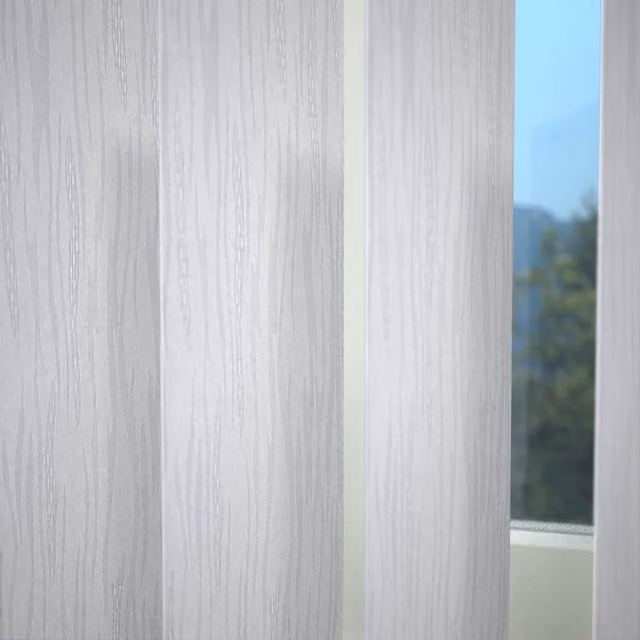 Terrys White Plain Blackout Made to Measure Vertical Blind with Cord