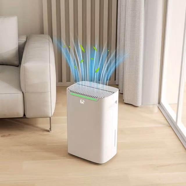 HOMCOM 20L Day Dehumidifier with 2.5L Water Tank, White