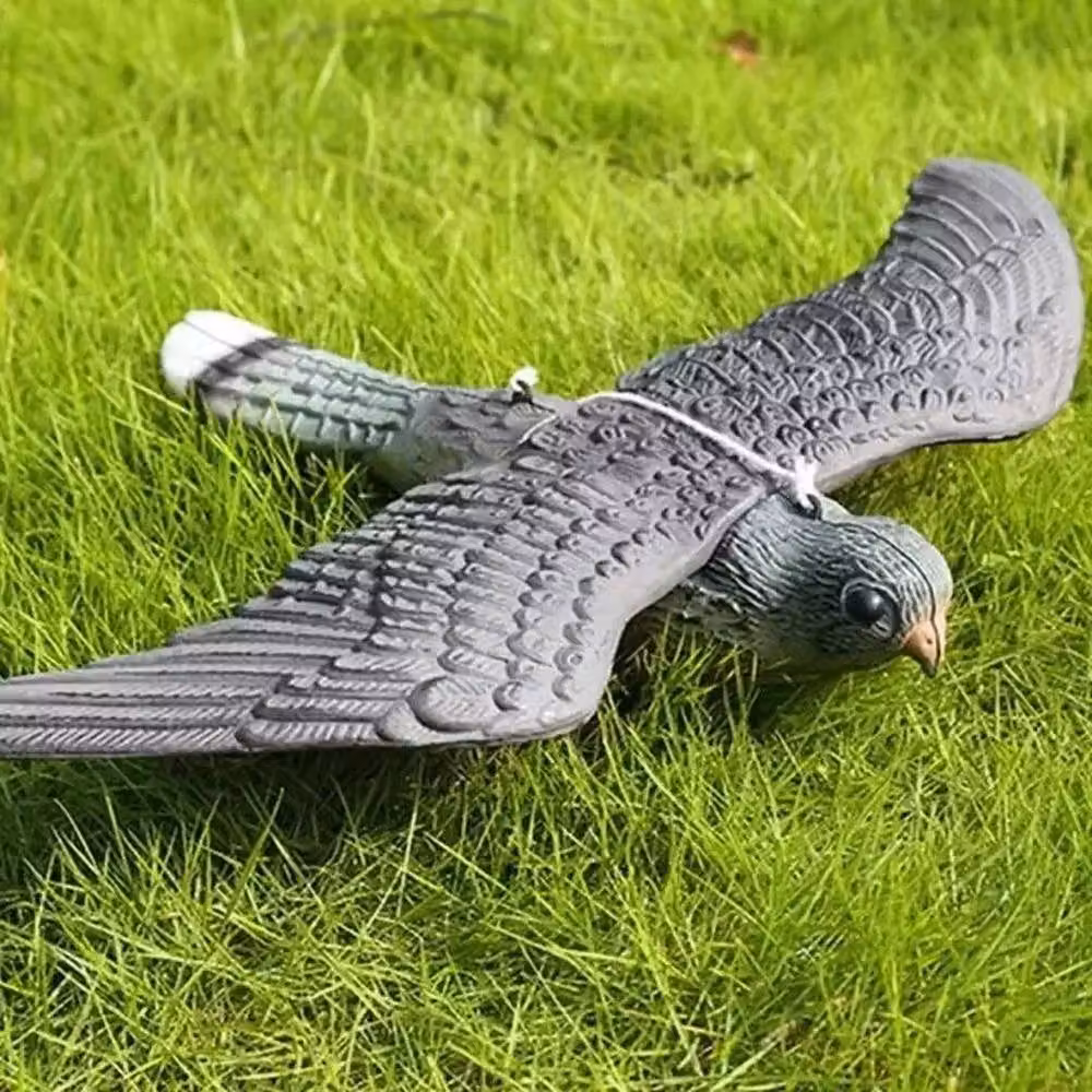 SPETLEK Flying Hawk Falcon Pest Repellent Deterrent Decoy in Grey, W/H: 100 x 15 cm – 3