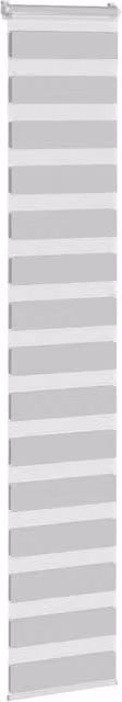 Berkfield Home Elegant Zebra Blind in Light Grey, W: 50 cm, H: 230 cm