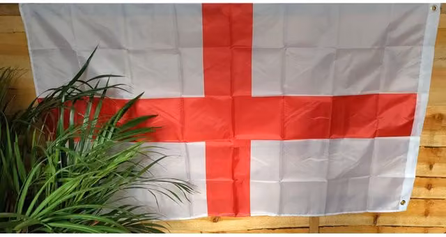 White England Flag, W: 119.38 cm, H: 76.2 cm