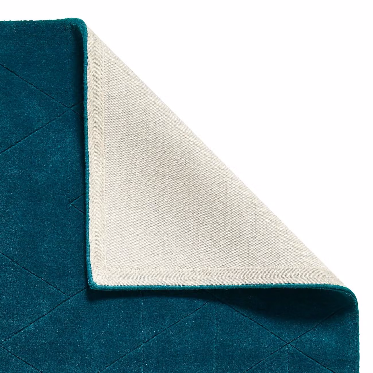 The Rug Shop UK Green Modern Machine Woven Checked Area Rug W: 150 cm, L: 230 cm – 2