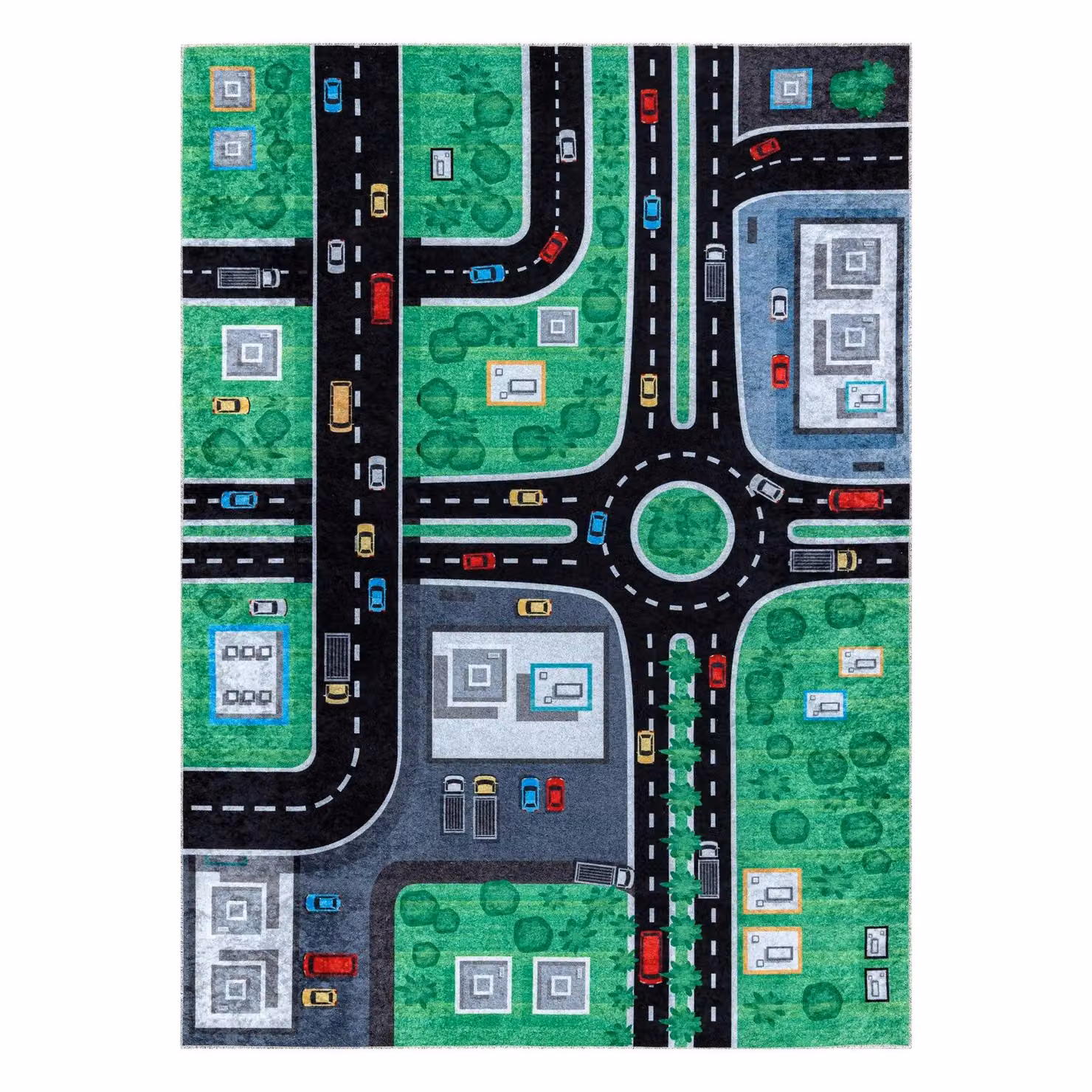 RugsX Junior Kids Motif Rug in Green and Multicolour, W: 80 cm, L: 150 cm – 2