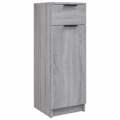 vidaXL Grey Sonoma Bathroom Cabinet, W: 32 cm, D: 34 cm, H: 90 cm – 1