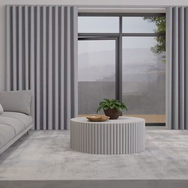 Terrys Iowa Silk Essence Made to Measure Wave Blackout Curtain in Silver Grey