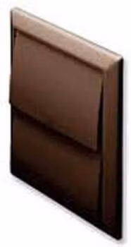 PBSL Group Brown Wall Outlet Grille W: 12.5 cm, H: 12.5 cm, D: 12.5 cm