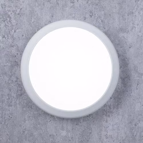 TCP IP65 Microwave Sensor LED Bulkhead Light in White with Switchable CCT and Wattage – 3