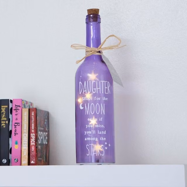 Boxer Gifts Starlight Daughter Water Bottle in Purple and Multicolour – 2
