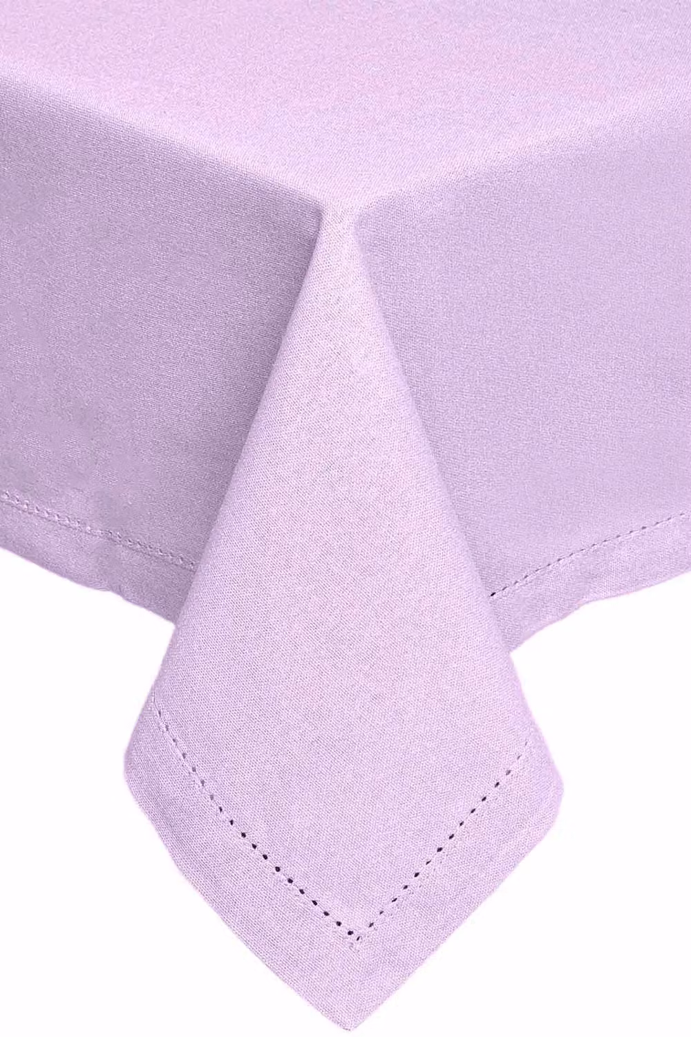 Homescapes Plain Cotton Rectangular Tablecloth in Purple, W: 137 cm, L: 228 cm – 2