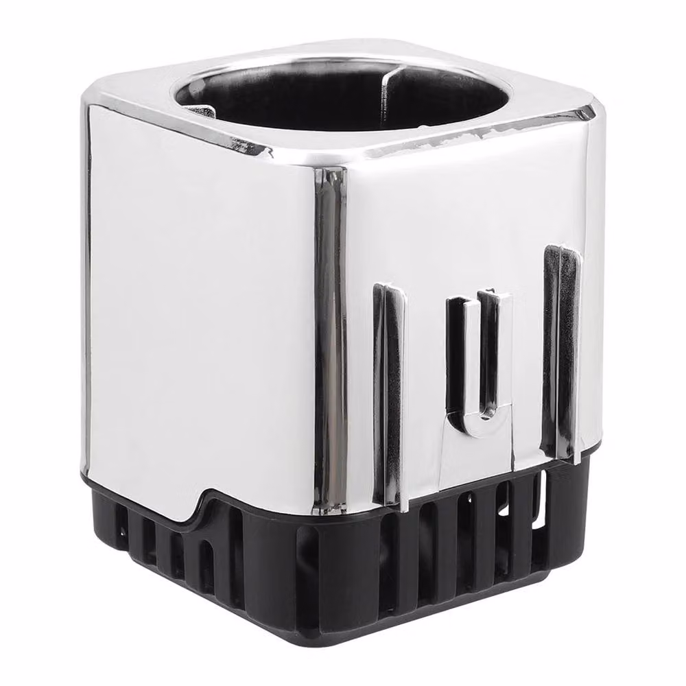 NESTLUNE Silver Freestanding Toilet Brush Holder with Soft Silicone Bristles – 2