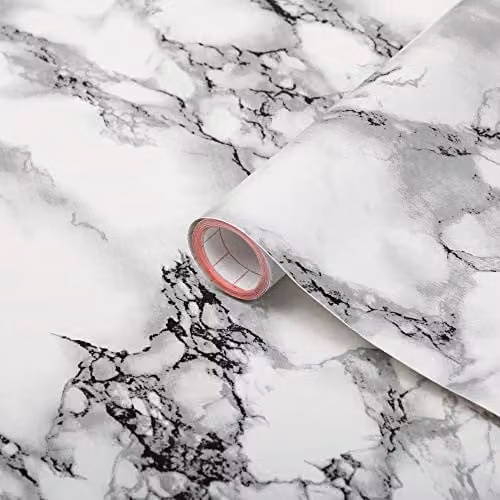 d-c-fix Marmi Knows White Matt Vinyl Wrap Film, W: 67.5 cm, L: 2 m