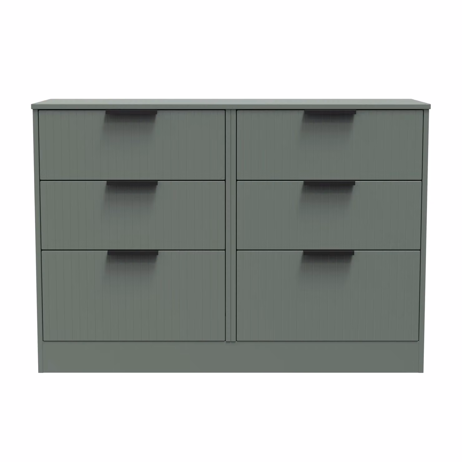 Ready Assembled 2 U Denver 6 Drawer Wide Chest in Pale Green – 2