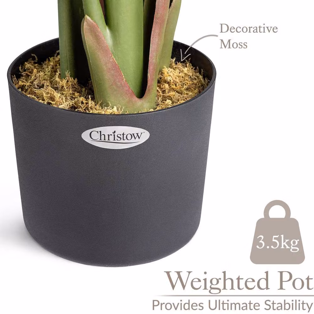 Christow Artificial Banana Tree Potted Tropical Plant in Green – 5