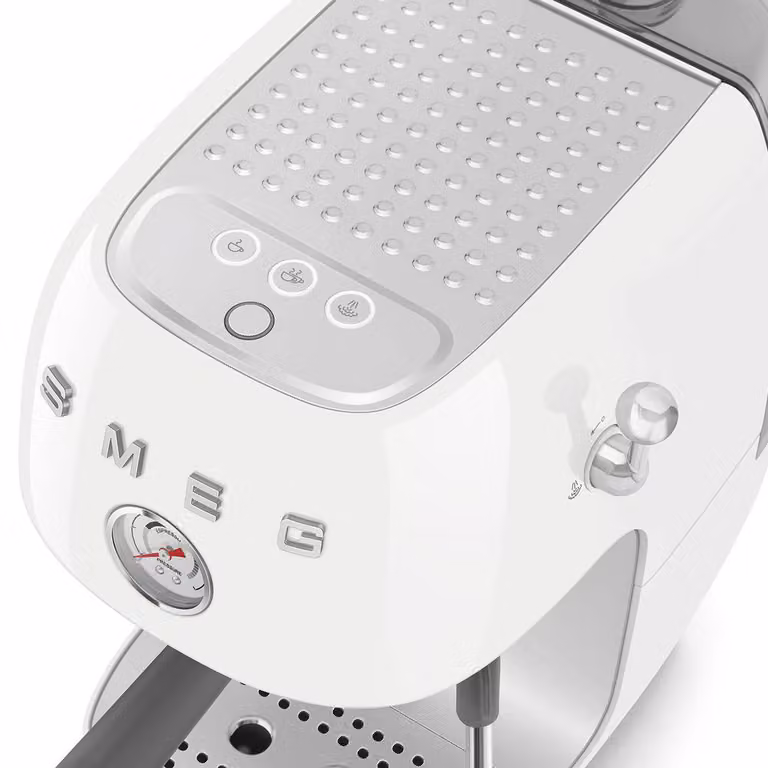 Smeg Coffee Grinder in White with Cold Brew Function